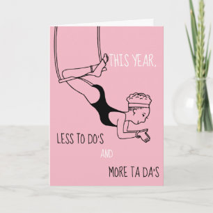 Personalisierte Trapeze-Künstler-Gruß-Karte Karte