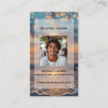 Personalisierte Trauerkarte – Sunset-Design