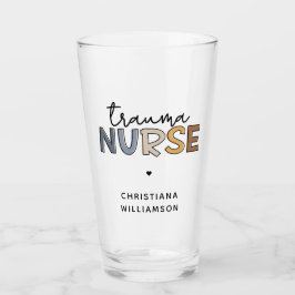 Personalisierte Trauma Nurse Trauma Pflegegeschenk Glas