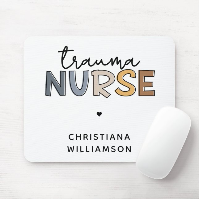 Personalisierte Trauma Nurse Trauma Pflegegeschenk Mousepad (Mit Mouse)