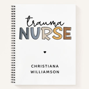Personalisierte Trauma Nurse Trauma Pflegegeschenk Notizbuch