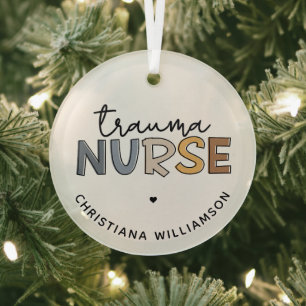 Personalisierte Trauma Nurse Trauma Pflegegeschenk Ornament Aus Glas