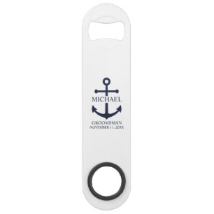 Personalisierte Trauzeuge der Nautischen Marine Speed Flaschenöffner