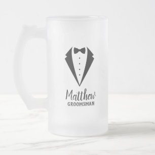 Personalisierte Trauzeuge Mattglas Bierglas