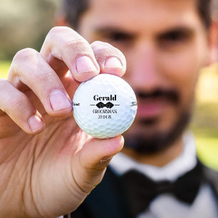 Personalisierte Trauzeugen Bridal Wedding Golfball