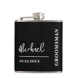 Personalisierte Trauzeugen Geschenk Hip Flask Flachmann