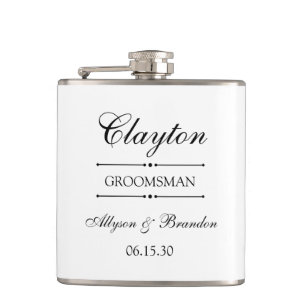 Personalisierte Trauzeugen-Geschenke Flachmann