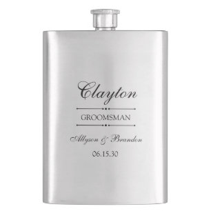 Personalisierte Trauzeugen-Geschenke Flachmann