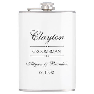 Personalisierte Trauzeugen-Geschenke Flachmann