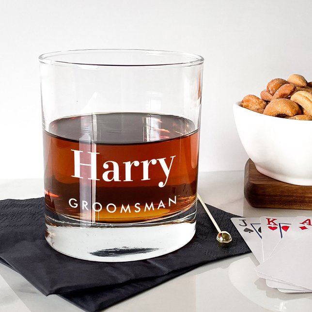 Personalisierte Trauzeugen Hochzeit Whiskyglas (Von Creator hochgeladen)