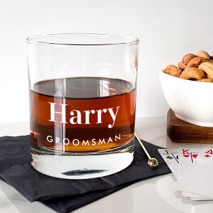 Personalisierte Trauzeugen Hochzeit Whiskyglas