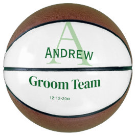 personalisierte Trauzeugen von einfachen Monogramm Basketball
