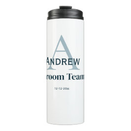 personalisierte Trauzeugen von einfachen Monogramm Thermosbecher