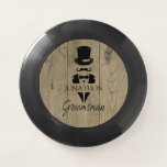 Personalisierte Trauzeugen Wham-O Frisbee<br><div class="desc">Personalisierte Trauzeuge Wham-O Frisbee. Personalisieren Sie dieses Design mit Ihrem eigenen Text. Dieses Design wird durch die Auswahl des Links "Weiter anpassen" weiter angepasst.</div>
