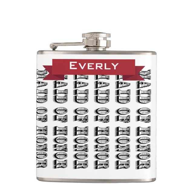 Personalisierte Trauzeugin Bridesmaid Flask Flachmann (Vorderseite)