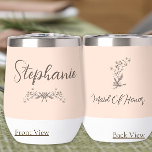 Personalisierte Trauzeugin Elegante Script Hochzei