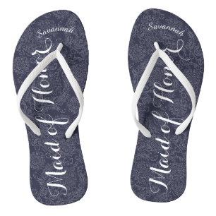Personalisierte Trauzeugin Navyor Flip Flops