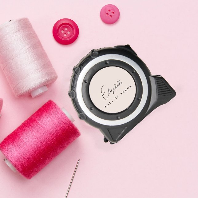Personalisierte Trauzeugin Script Rosa Maßband (Von Creator hochgeladen)