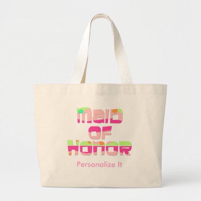 Personalisierte Trauzeugin Tote Tasche (Vorne)