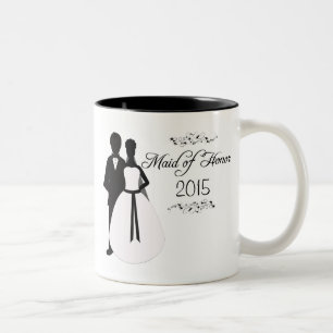 Personalisierte Trauzeuginstrudel-Gastgeschenk Zweifarbige Tasse