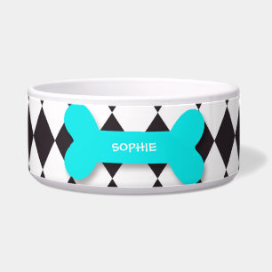 Personalisierte trendy Aquahundeknochen-Nahrung Napf