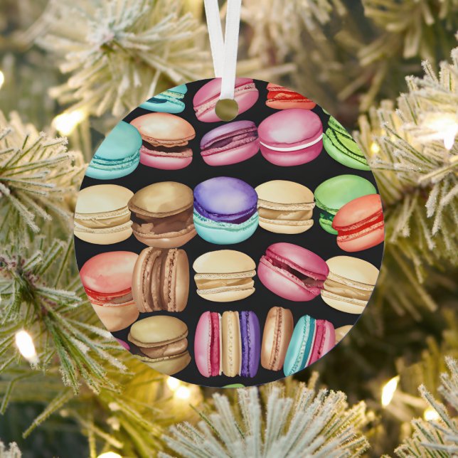 Personalisierte trendy Artistic Watercolor Macaron Ornament Aus Metall (InSitu)