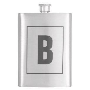Personalisierte Trinkflasche mit Monogramm-Geschen Flachmann