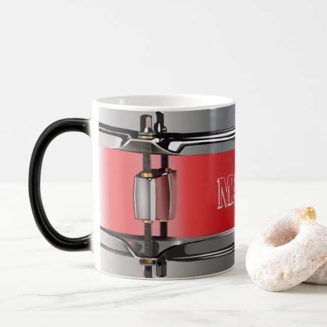 Personalisierte Trommel Morphing-Tasse Verwandlungstasse (Mit Donut)