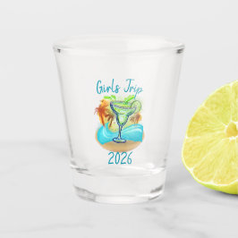 Personalisierte Tropeninsel Schnapsglas