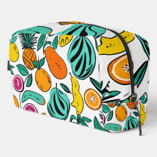 Personalisierte Tropical Vibes Design Toilettenbeu Waschbeutel