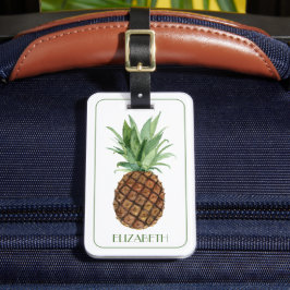 Personalisierte tropische Ananas Gepäckanhänger