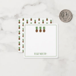 Personalisierte tropische Ananas Mitteilungskarte