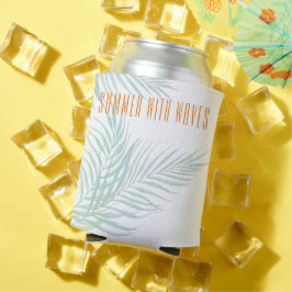 Personalisierte tropische Blätter Dosenkühler