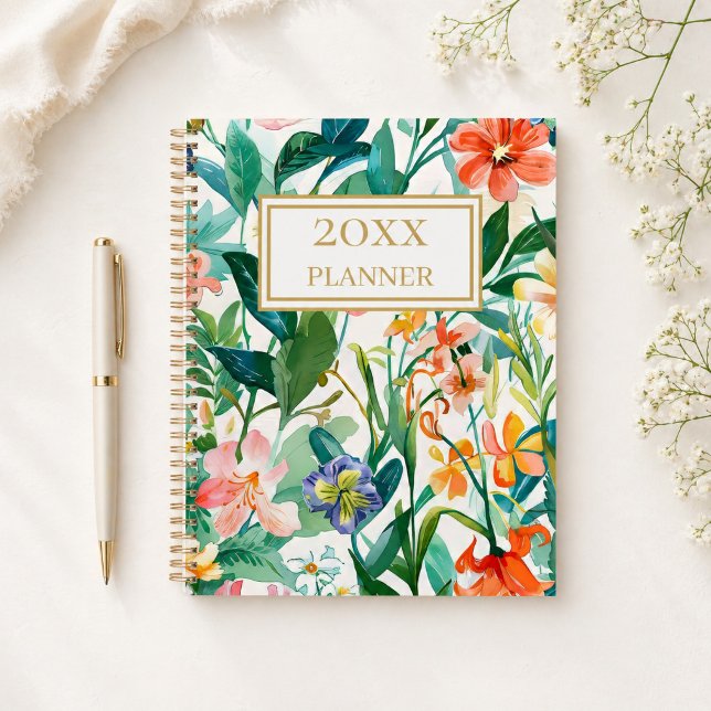 Personalisierte tropische Blumen Planer (Von Creator hochgeladen)