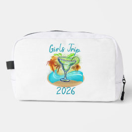 Personalisierte tropische Insel-Kosmetiktasche Waschbeutel