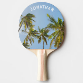 Personalisierte tropische Palme Tischtennis Schläger