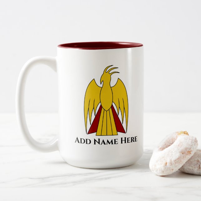 Personalisierte TSDS Arisdale Zweifarbige Tasse (Mit Donut)