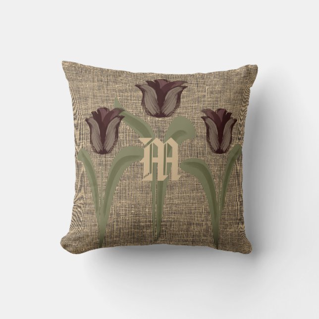 Personalisierte Tulips Kissen (Vorderseite)