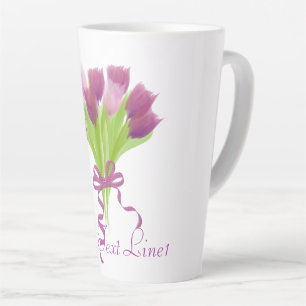 Personalisierte Tulpen Milchtasse
