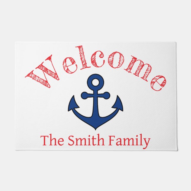 Personalisierte Tür Fußmatte (Vorderseite)