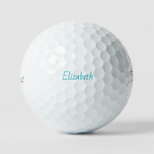 Personalisierte Türkis Namens Titleist VI Golfbäll Golfball