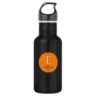 Personalisierte Twilight-Monogramm-Bezeichnung und Edelstahlflasche