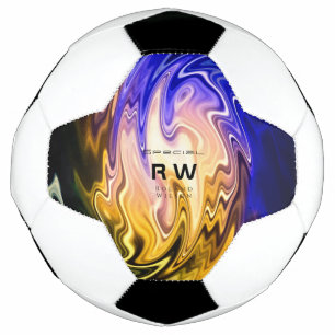 Personalisierte Twisted Liquid Multicolors Fußball