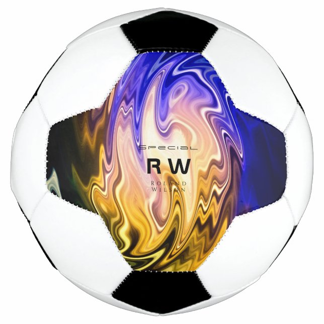 Personalisierte Twisted Liquid Multicolors Fußball (Vorderseite)