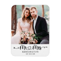 Personalisierte Typografie Wedding Foto