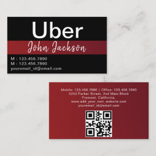 Personalisierte Uber Business Cards Visitenkarte