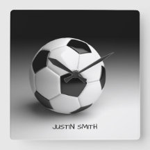 Personalisierte Uhr der Fußball-Ball