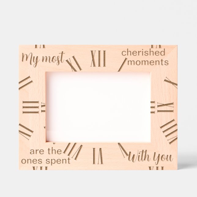 Personalisierte Uhr Geätzte Rahmen (Vorderseite)