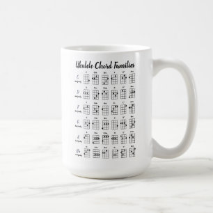Personalisierte Ukulele Akkord Charts Uke Akkorde  Kaffeetasse