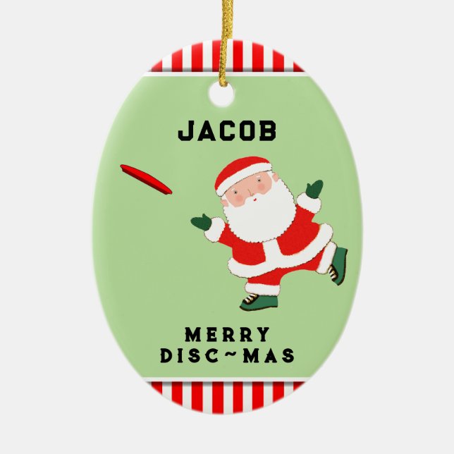 personalisierte ultimative Frisbekollektion Keramik Ornament (Vorne)